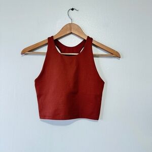 DSG Rust Sleeveless Crop Top